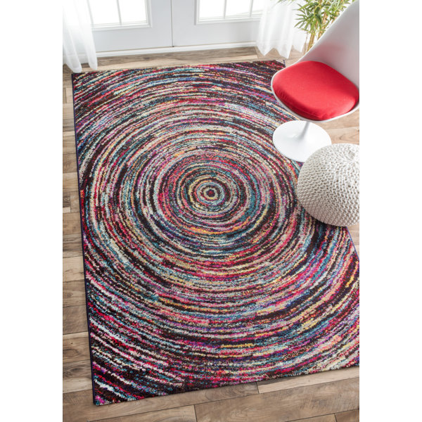 Hokku Designs Aatu Machine Woven / Power Loomed Performance Black/Pink